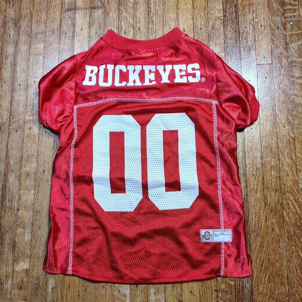 Pets First NCAA Ohio State Buckeyes Red Mesh Pet Jersey Size XL/T485